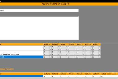 Data entry from expert voting